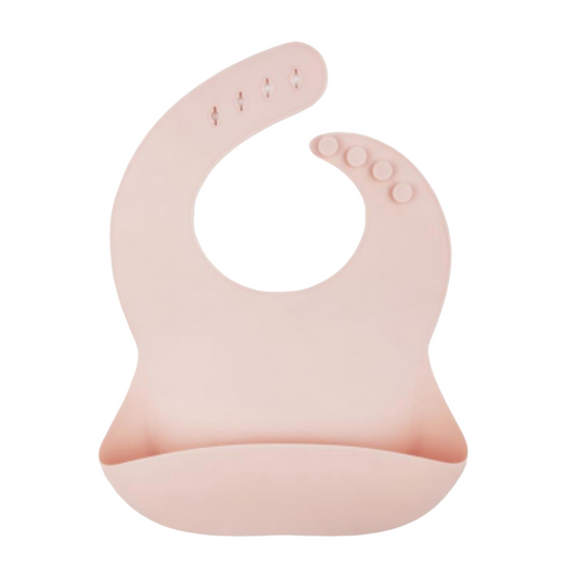 Babador de Silicone BiBi - Rosa Bebê